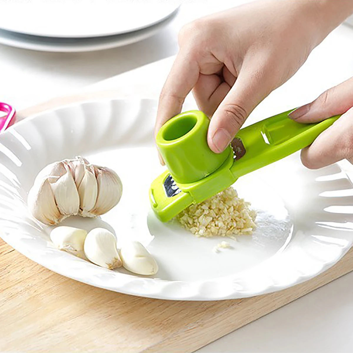 Rallador Manual de Ajo y Jengibre - Utensilio de Cocina Multifuncional