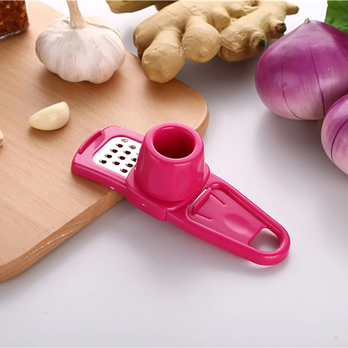Rallador Manual de Ajo y Jengibre - Utensilio de Cocina Multifuncional
