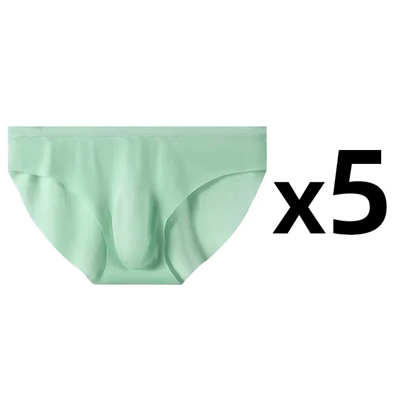Pack de 5 Calzoncillos de Seda de Hielo para Hombre - Transpirables y de Secado Rápido