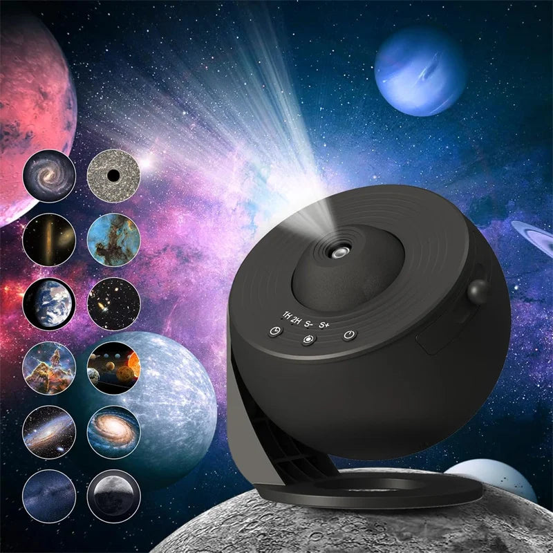 Galaxy Projector, 13 in 1 HD Planetarium Star Projector for Bedroom, 360 Rotating Galaxy Light for Kids,Ceiling,Gifts,Decoration