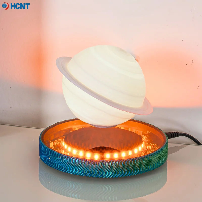 3D Levitating Saturn Lamp Floating Planet Lamp Magnetic Levitation Desk Light with Luminous Base Unique Home Decor For Office Gi