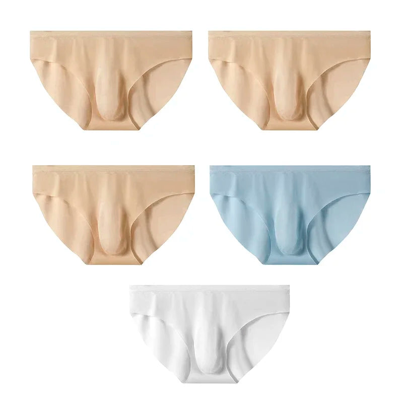 Pack de 5 Calzoncillos de Seda de Hielo para Hombre - Transpirables y de Secado Rápido