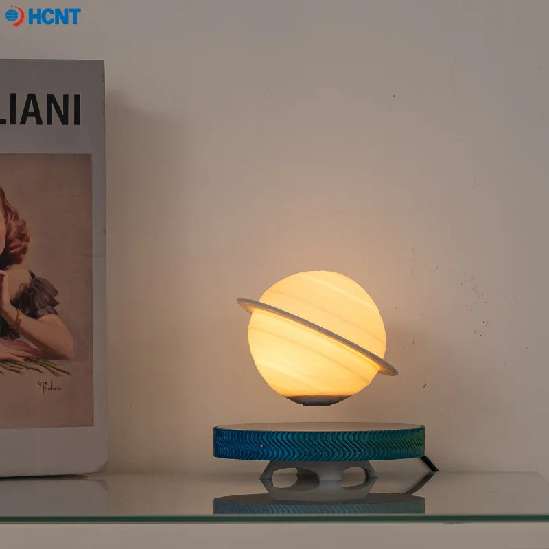 3D Levitating Saturn Lamp Floating Planet Lamp Magnetic Levitation Desk Light with Luminous Base Unique Home Decor For Office Gi