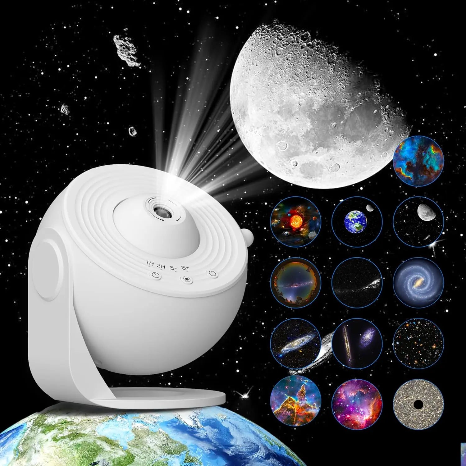 Galaxy Projector, 13 in 1 HD Planetarium Star Projector for Bedroom, 360 Rotating Galaxy Light for Kids,Ceiling,Gifts,Decoration