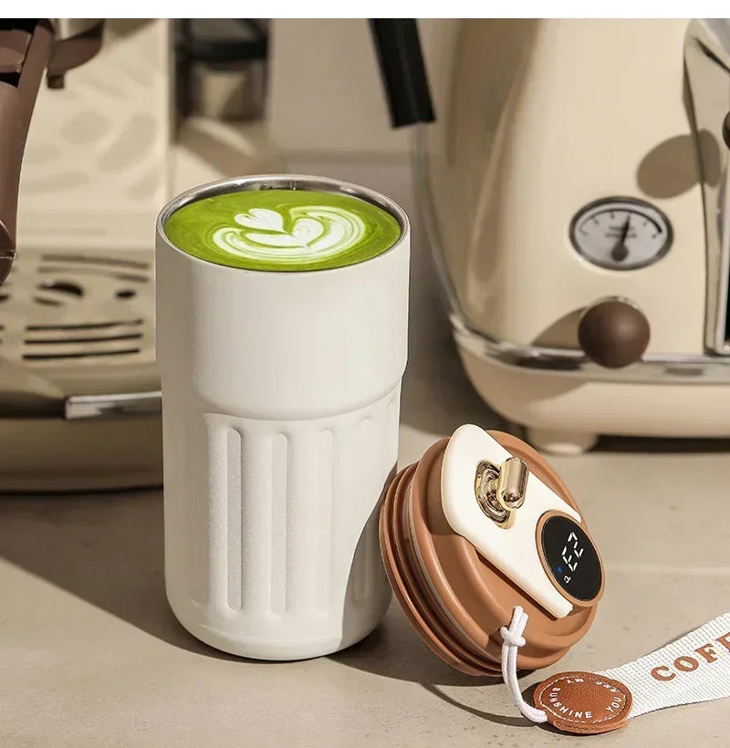 Termo Inteligente con Display de Temperatura 450ml - Acero Inoxidable 316