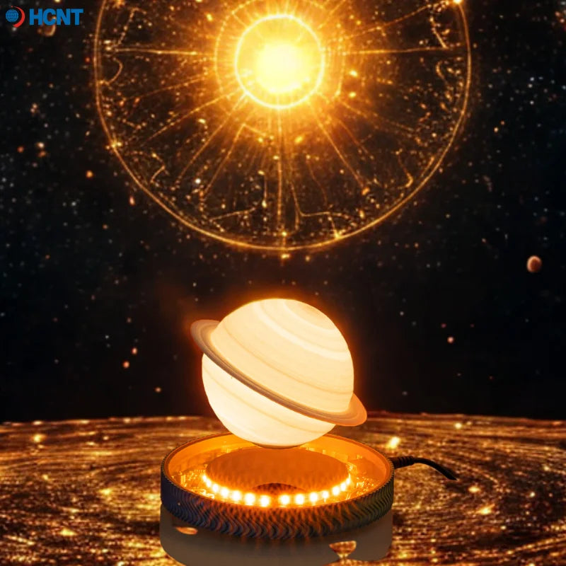 3D Levitating Saturn Lamp Floating Planet Lamp Magnetic Levitation Desk Light with Luminous Base Unique Home Decor For Office Gi
