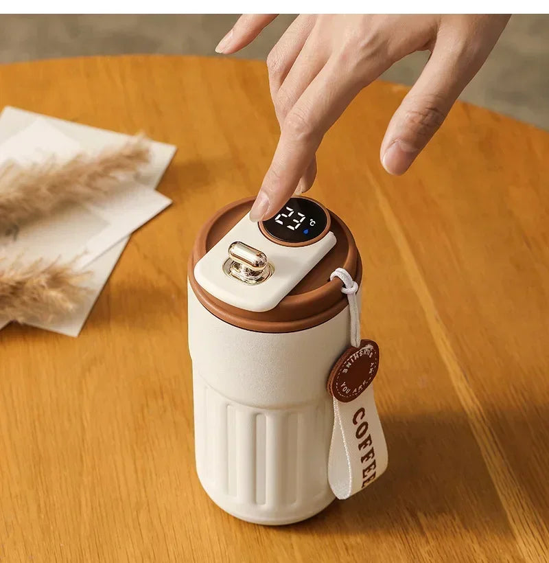 Termo Inteligente con Display de Temperatura 450ml - Acero Inoxidable 316