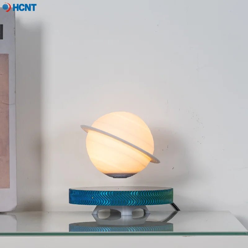 3D Levitating Saturn Lamp Floating Planet Lamp Magnetic Levitation Desk Light with Luminous Base Unique Home Decor For Office Gi