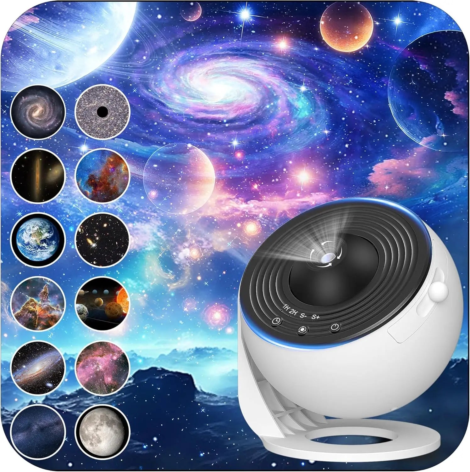 Galaxy Projector, 13 in 1 HD Planetarium Star Projector for Bedroom, 360 Rotating Galaxy Light for Kids,Ceiling,Gifts,Decoration