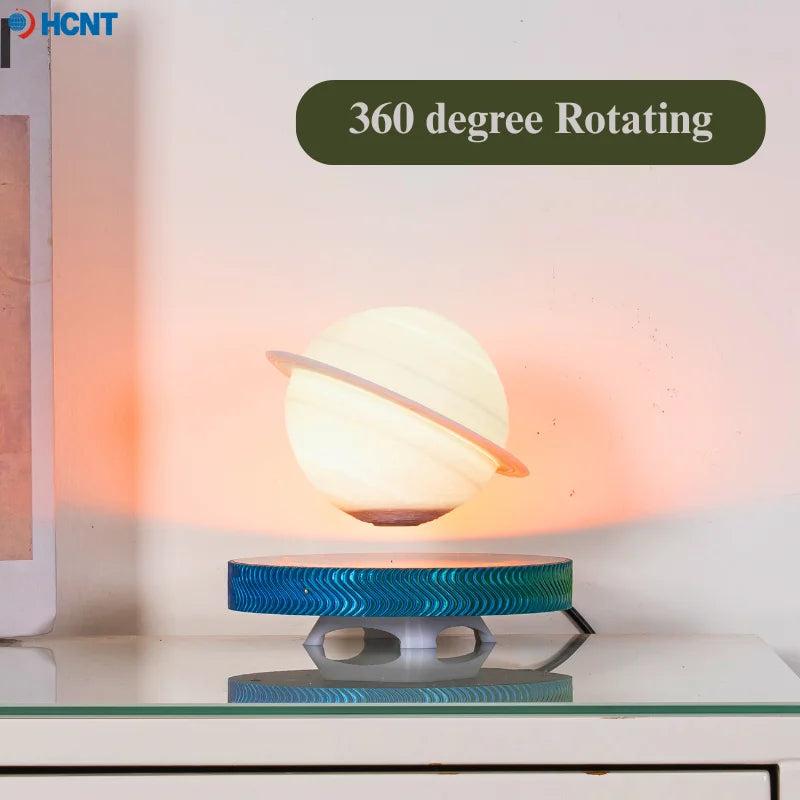3D Levitating Saturn Lamp Floating Planet Lamp Magnetic Levitation Desk Light with Luminous Base Unique Home Decor For Office Gi