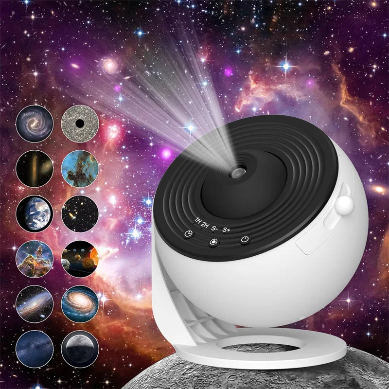 Galaxy Projector, 13 in 1 HD Planetarium Star Projector for Bedroom, 360 Rotating Galaxy Light for Kids,Ceiling,Gifts,Decoration