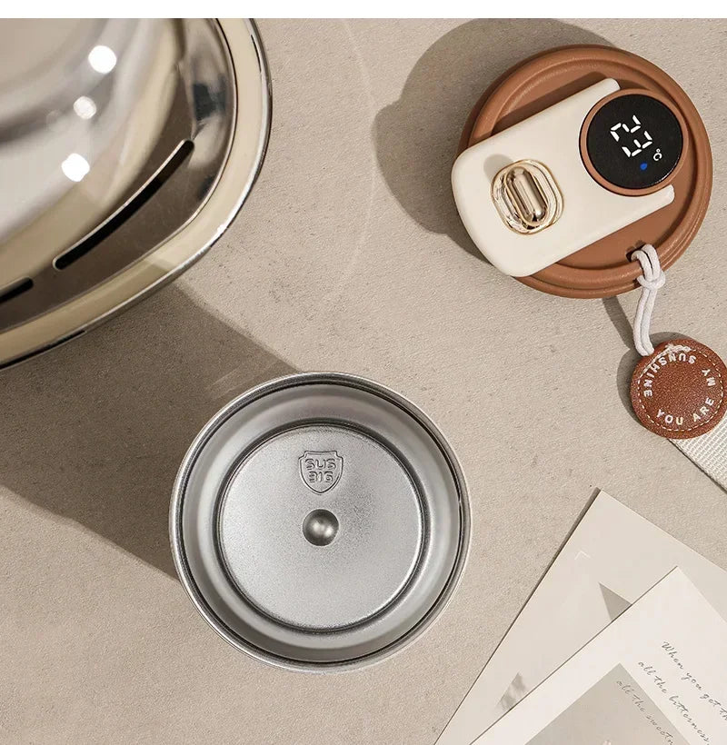 Termo Inteligente con Display de Temperatura 450ml - Acero Inoxidable 316