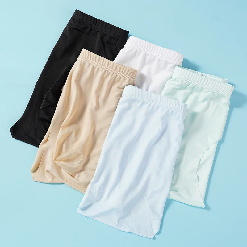 Pack de 5 Calzoncillos de Seda de Hielo para Hombre - Transpirables y de Secado Rápido