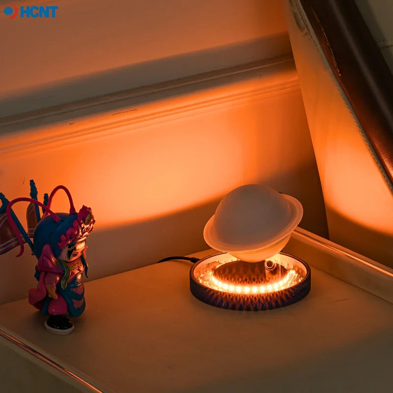 3D Levitating Saturn Lamp Floating Planet Lamp Magnetic Levitation Desk Light with Luminous Base Unique Home Decor For Office Gi