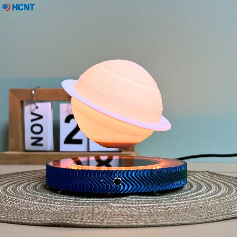 3D Levitating Saturn Lamp Floating Planet Lamp Magnetic Levitation Desk Light with Luminous Base Unique Home Decor For Office Gi