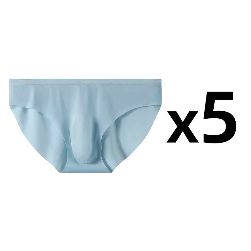 Pack de 5 Calzoncillos de Seda de Hielo para Hombre - Transpirables y de Secado Rápido